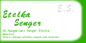 etelka senger business card